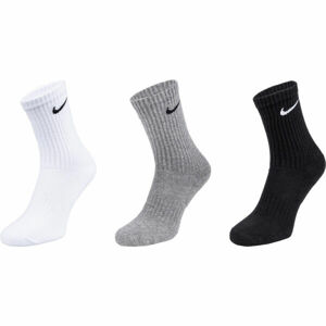 Nike EVERYDAY CUSH CREW 3PR U Ponožky, čierna, veľkosť XL
