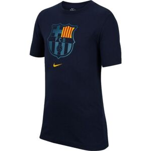 Nike FC BARCELONA Detské tričko, tmavo modrá, veľkosť S