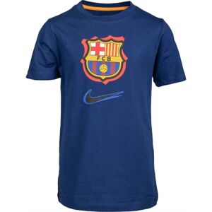Nike FCB B NK CREST 92TRAP TEE Chlapčenské tričko, tmavo modrá, veľkosť S