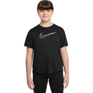 Nike DF ONE SS TOP GX G Dievčenské tričko, čierna, veľkosť XL