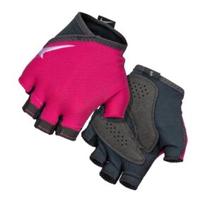 Nike GYM ESSENTIAL FITNESS GLOVES Dámske fitnes rukavice, ružová, veľkosť S