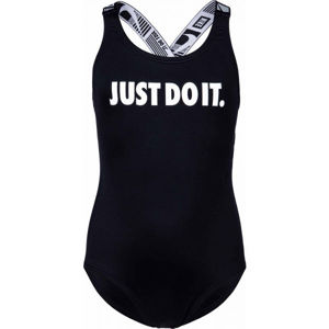Nike JDI CROSSBACK ONE-PIECE Dievčenské jednodielne plavky, čierna, veľkosť M