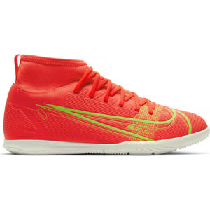 Nike JR MERCURIAL SUPERFLY 8 CLUB IC Detská halová obuv, červená, veľkosť 33