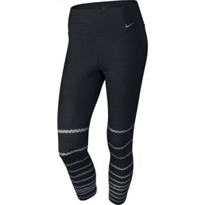 Nike LEGEND TI CAPRI BURNOUT čierna L - Dámske tréningové capri