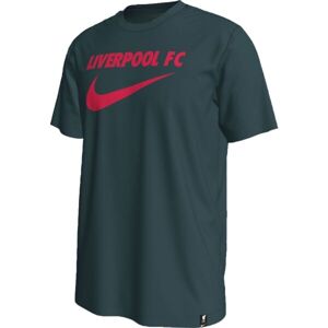 Nike LFC M NK SWOOSH TEE Pánske tričko, tmavo zelená, veľkosť M