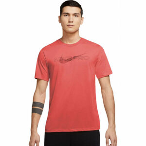 Nike DF TEE DB NK PRO M Pánske tréningové tričko, červená, veľkosť L