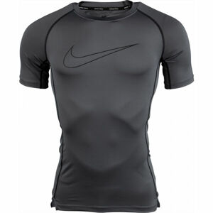 Nike NP DF TIGHT TOP SS M Pánske tréningové tričko, tmavo sivá, veľkosť XL
