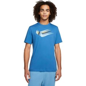 Nike NSW 12 MO SWOOSH TEE M Pánske tričko, modrá, veľkosť