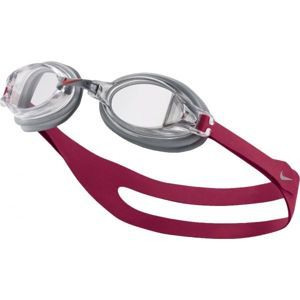 Nike CHROME Plavecké okuliare, sivá,červená, veľkosť
