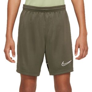 Nike DF ACD21 SHORT K Y Chlapčenské futbalové šortky, khaki, veľkosť XS