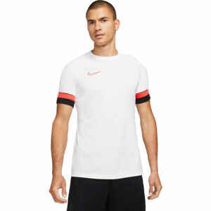 Nike DRI-FIT ACADEMY Pánske futbalové tričko, biela, veľkosť S