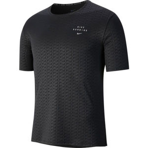 Nike MILER RUN DIVISION Pánske bežecké tričko, čierna, veľkosť XL