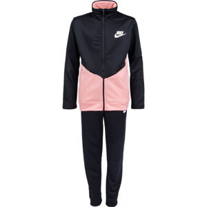 Nike NSW FAVORITES SWSH Dievčenské legíny, tmavo sivá,ružová, veľkosť