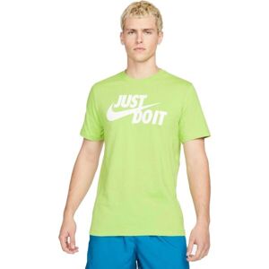 Nike NSW TEE JUST DO IT SWOOSH Pánske tričko, svetlo zelená, veľkosť L