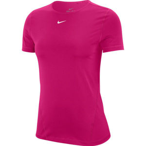 Nike NP 365 TOP SS ESSENTIAL W ružová L - Dámske tričko