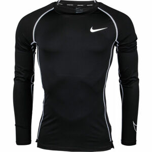 Nike NP DF TIGHT TOP LS M čierna M - Pánske tričko s dlhým rukávom