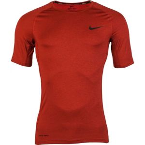 Nike NP TOP SS TIGHT M vínová L - Pánske tričko