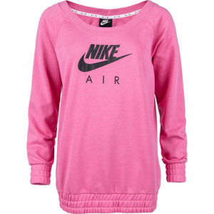 Nike NSW AIR CREW OS FLC W Dámska mikina, ružová, veľkosť XS