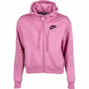 Nike NSW AIR HOODIE FZ FLC BB W ružová L - Dámska mikina