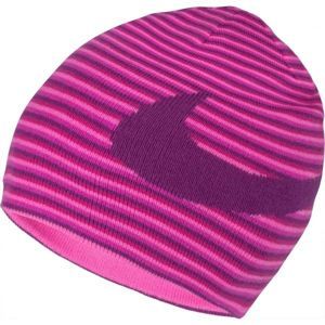 Nike NSW BEANIE REVERSIBLE ružová UNI - Detská pletená čiapka