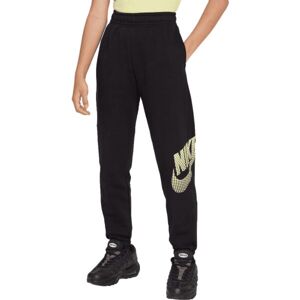 Nike NSW FLC OS PANT DNC Dievčenské tepláky, čierna, veľkosť XL