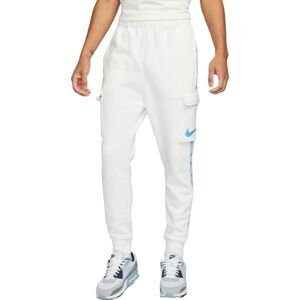 Nike NSW REPEAT SW FLC CARGO PANT Pánske tepláky, biela, veľkosť XXL