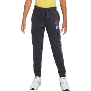 Nike NSW SI FLC CARGO PANT BB Chlapčenské tepláky, tmavo sivá, veľkosť XL