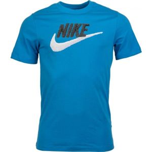 Nike NSW TEE BRAND MARK M modrá L - Pánske tričko