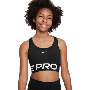 Nike PRO SWOOSH Dievčenská športová podprsenka, čierna, veľkosť XL
