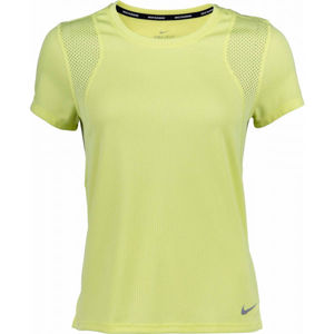 Nike RUN TOP SS W zelená S - Dámske bežecké tričko