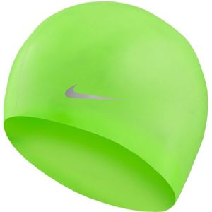 Nike SOLID SILICONE YOUTH zelená NS - Detská plavecká čiapka