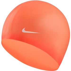 Nike SOLID SILICONE YOUTH Detská plavecká čiapka, červená, veľkosť