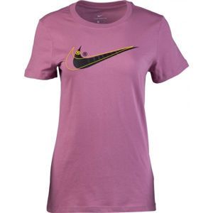 Nike SPORTSWEAR TEE DOUBLE SWOOSH ružová L - Dámske tričko