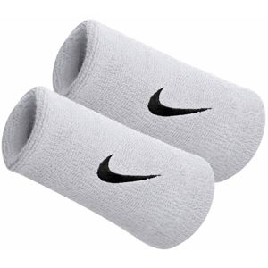 Nike SWOOSH DOUBLEWIDE WRISTBAND biela  - Potítko