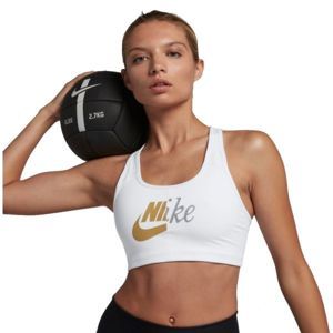 Nike SWOOSH MTLC FUTURA BRA biela M - Dámska športová podprsenka