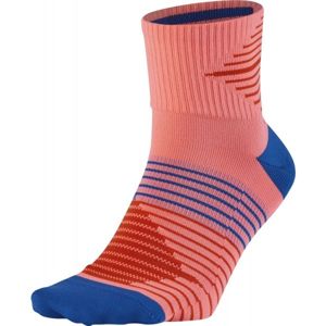 Nike QUARTER SOCK červená L - Bežecké ponožky
