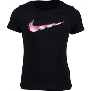 Nike TEE LENTIC SWOOSH G čierna XS - Dievčenské tričko