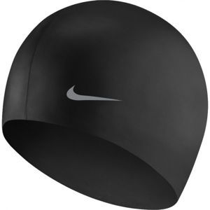 Nike SOLID SILICONE YOUTH čierna NS - Detská plavecká čiapka