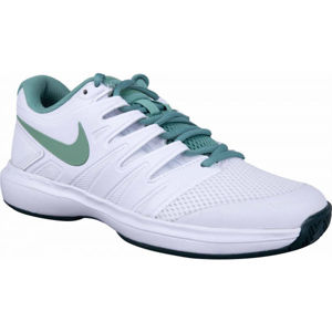Nike AIR ZOOM PRESTIGE HC W Dámska tenisová obuv, biela,svetlo zelená,čierna, veľkosť 40.5