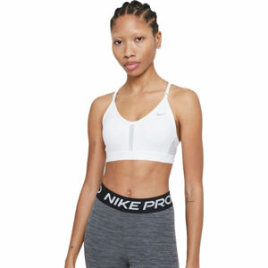 Nike DF INDY V-NECK BRA W Dámska športová podprsenka, biela, veľkosť M