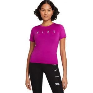 Nike RUN DVN MILER TOP SS W Dámske bežecké tričko, fialová, veľkosť L