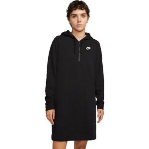 Nike NSW CLUB FLC DRESS Dámske šaty, čierna, veľkosť XS