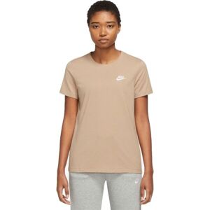 Nike NSW CLUB TEE W Dámske tričko, hnedá, veľkosť L