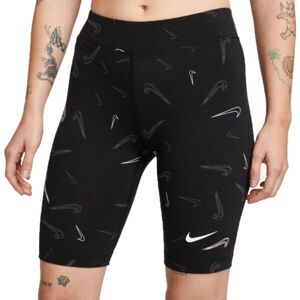 Nike Nike NSW SHORT AOP PRNT Dámske kraťasy, čierna, veľkosť L
