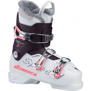 Nordica SPEEDMACHINE J 3 Detská lyžiarska obuv, biela, veľkosť 23.5
