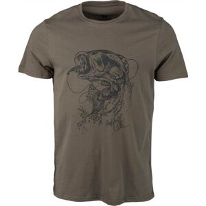 Northfinder ARCHIE Pánske tričko, khaki, veľkosť XL