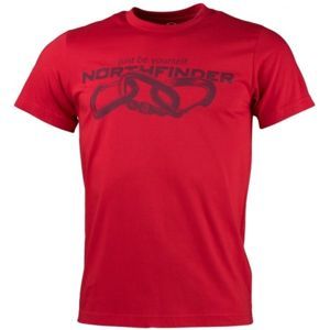 Northfinder BELO červená M - Pánske outdoorové tričko