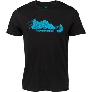 Northfinder ELBERT Pánske tričko, čierna, veľkosť L