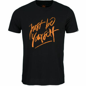 Northfinder STEVEN Pánske tričko, čierna,oranžová, veľkosť