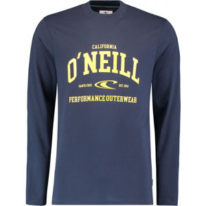 O'Neill LM UNI OUTDOOR L/SLV T-SHIRT Pánske tričko s dlhým rukávom, tmavo modrá,žltá, veľkosť